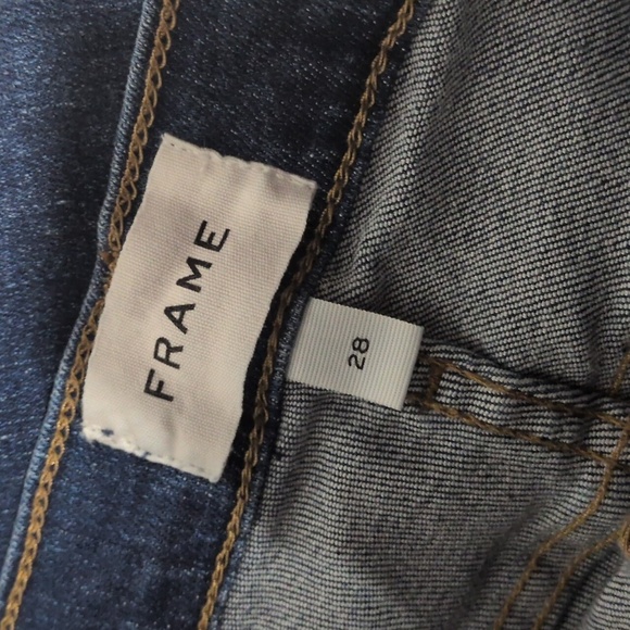 Frame Denim The Ali High Rise Cigarette Jean Dark Skinny Jeans Size 28, EUC - Picture 4 of 6